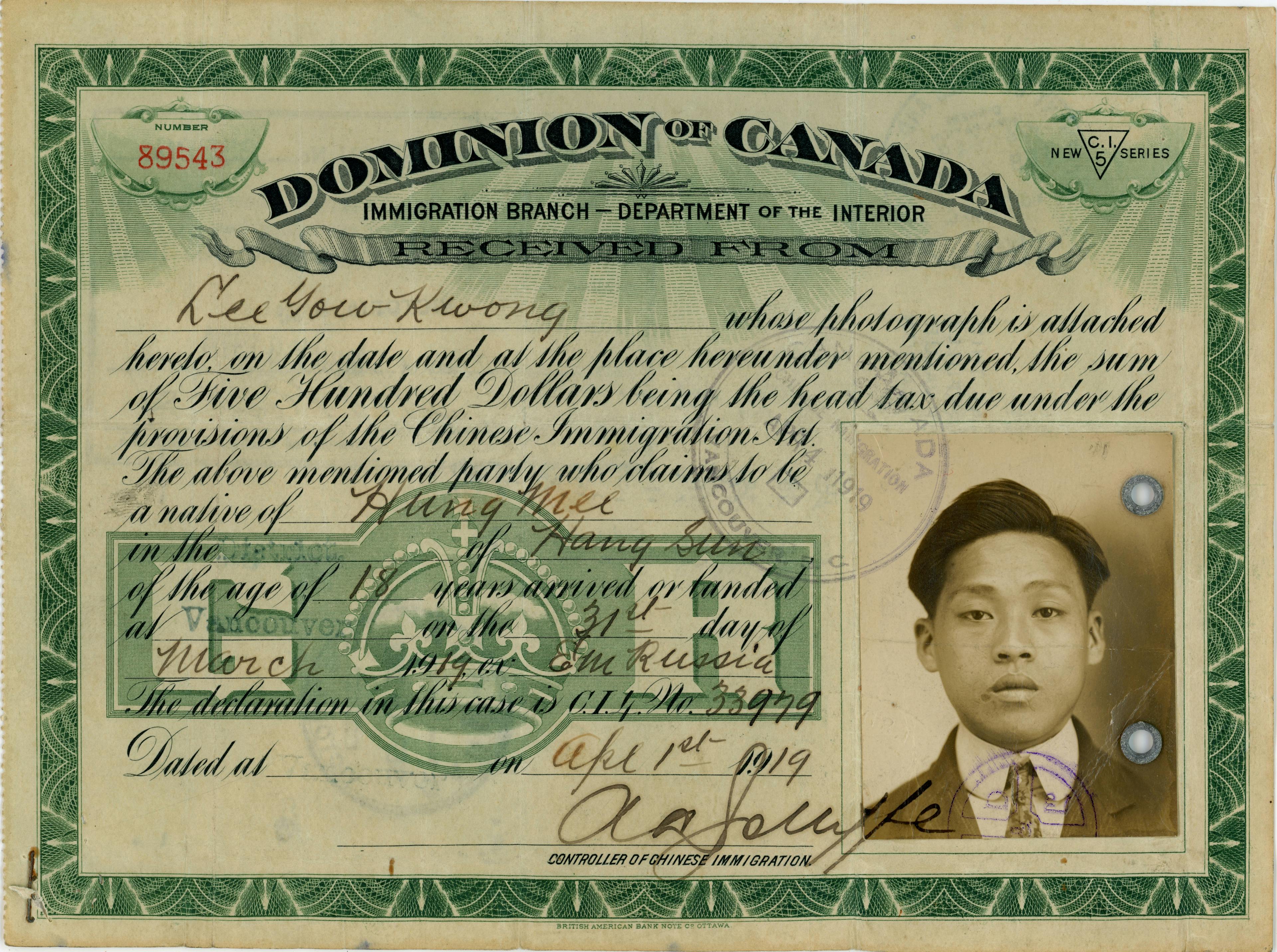 Call for C.I. Certificates: Canada-wide Community Scanning for "The Paper Trail"