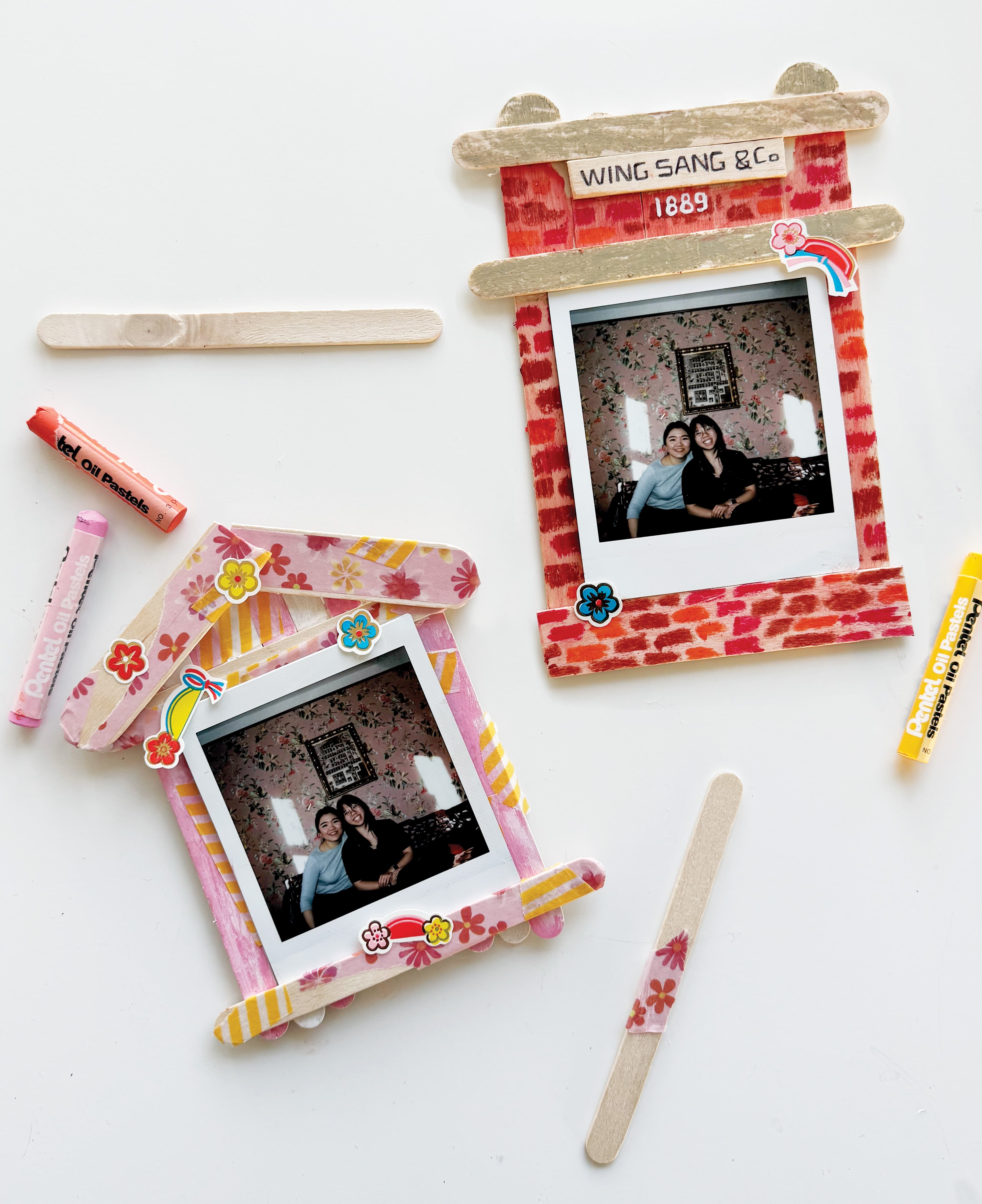 horizontal polaroid popsicle