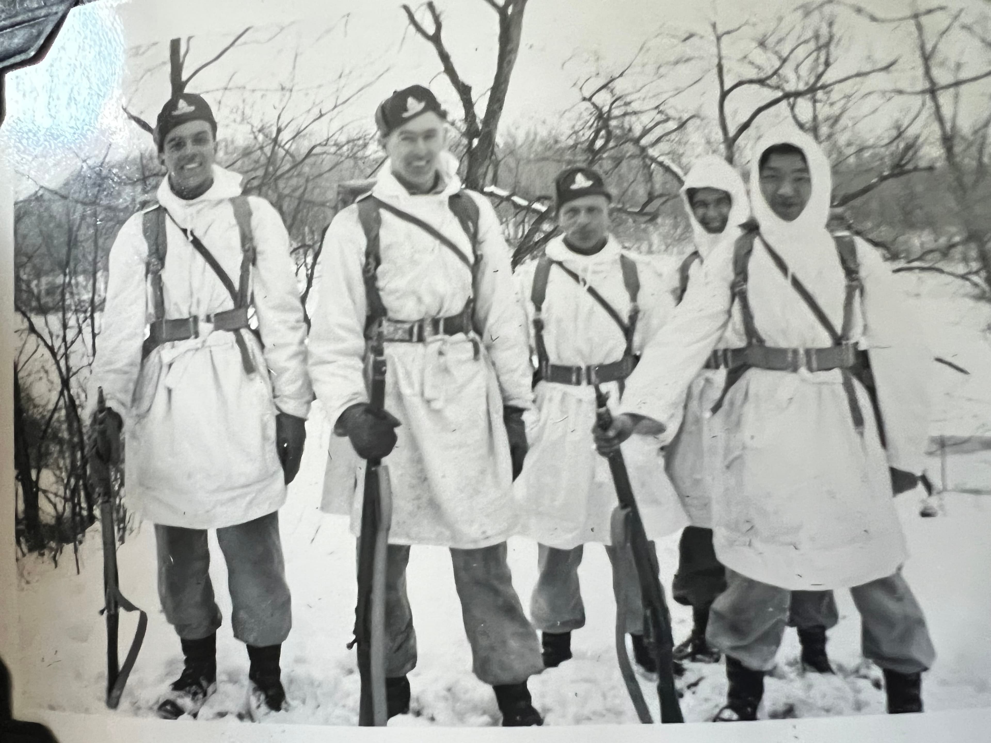 military trading group shot